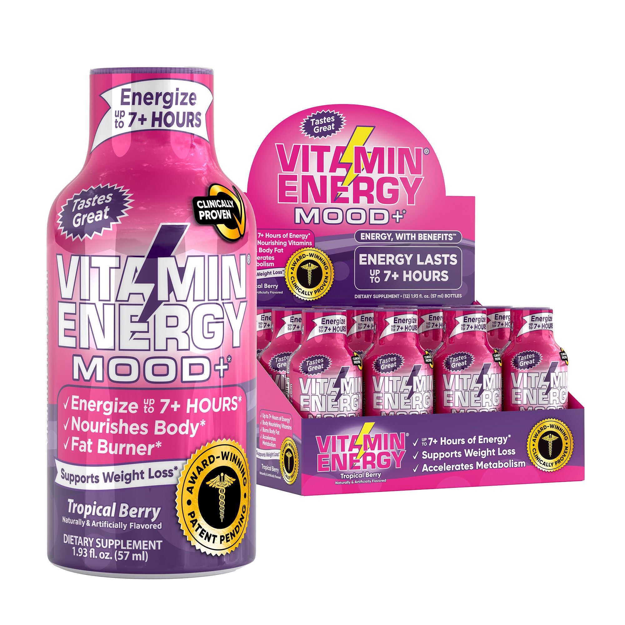 Mood+* - Tropical Berry - 1.93 oz. (12 Bottles)  | GNC